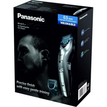 Panasonic Επαναφορτιζόμενη Κουρευτική Μηχανή Ασημί ER-GC71-S503